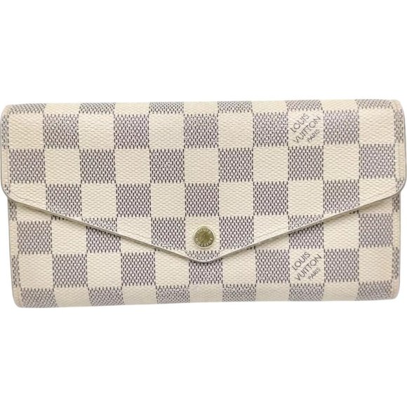 644268BC (L3) Louis Vuitton Walelt Long White Damier Azur - Picture 1 of 10